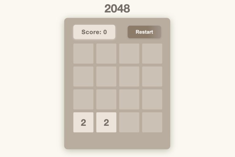 2048 online game