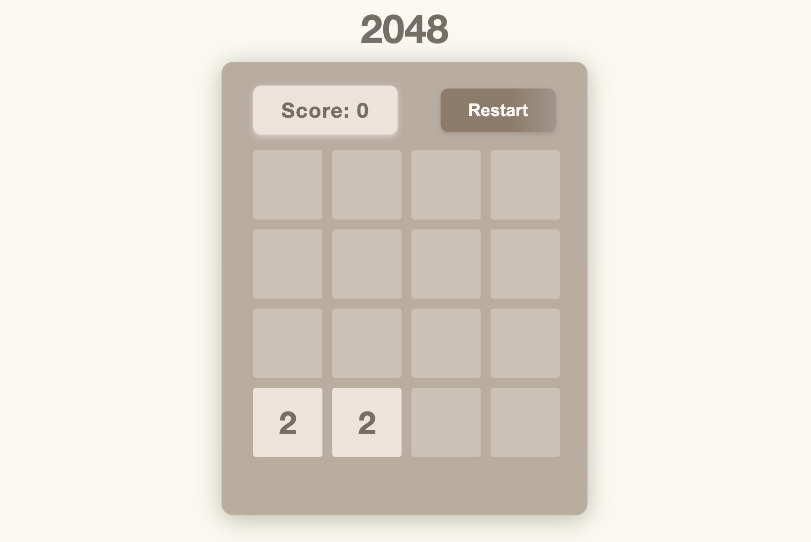2048 online game